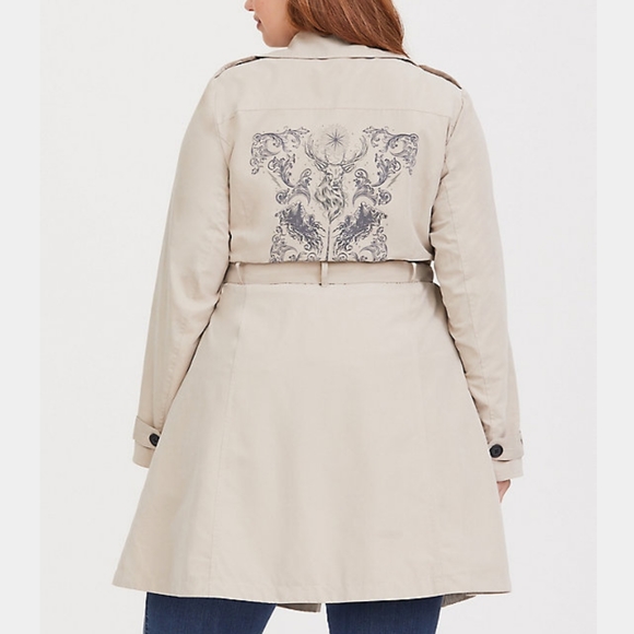 torrid Jackets & Blazers - Torrid 3X, Harry Potter Patronus Trench Coat